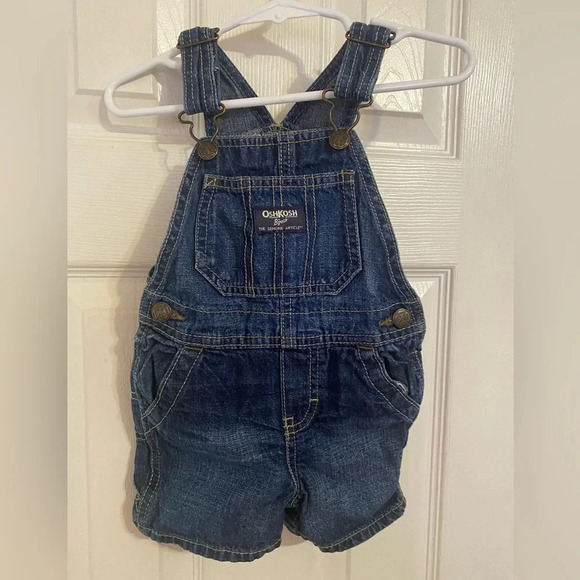 Oshkosh B’Gosh Denim Shortalls - Picture 1 of 8